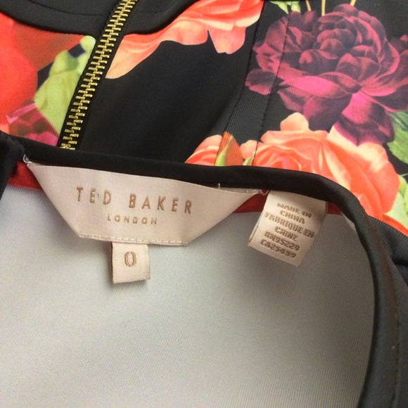 Ted Baker London Xylee Skater Mini Dress Size 0 00 In Floral Print Preppy Women - Picture 9 of 13